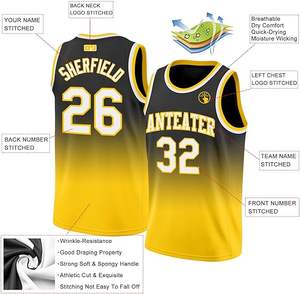 Uniformes Deportivos Personalizados para Equipos, Camisetas de Baloncesto Casuales Sublimadas OEM, Transpirables, de Poliéster que Absorbe la Humedad - Product Image 4