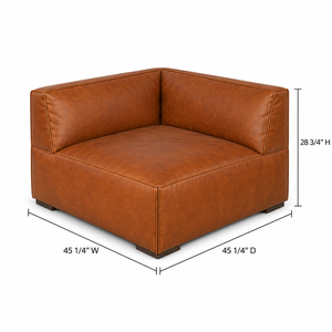 Modern L Shape Genuine Leather Sectional Sofa Modular Design Cushion Back Square Arm Leather Sofa - Product Image 5