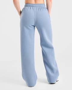 Latest Wholesale Custom Logo Women's Blue <b>Wide</b> <b>Leg</b> Joggers Women's Terry Fleece Soft Touch Sweatpants Women's <b>Pants</b> & Trouser - Product Image 2
