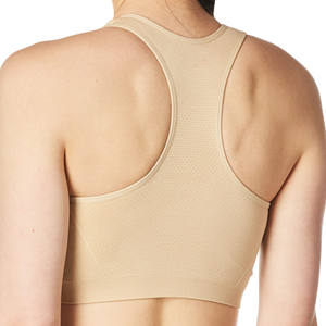 Sujetador deportivo para mujer, ideal para correr, con logo personalizado, fabricado en fábrica, sin costuras, top de moda, ropa deportiva de alto impacto. - Product Image 3