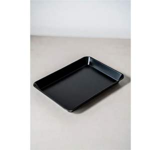 Plateau de service rond en métal noir mat de luxe, style industriel, minimaliste, décoratif, pour table basse, vente en gros - Product Image 5