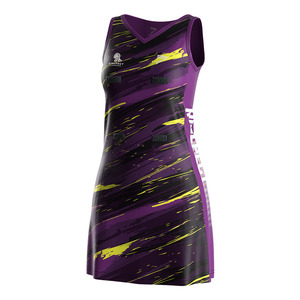 Uniforme Deportivo de Netball Personalizado con Impresión por Transferencia de Calor, Logotipo del Equipo, Nombre, Número, Transpirable, de Nailon, Antibacteriano - Product Image 1