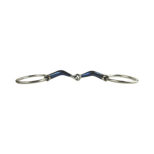 Bridon Western à anneau lâche, simple articulation, en acier inoxydable, épaisseur 16 mm, anneau 65 mm, durable, réutilisable, coupe-ongles pour chevaux - Product Image 3