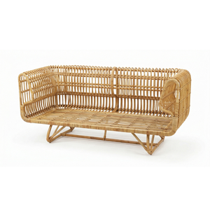 Chaise en rotin tressé naturel, hauteur réglable, style européen moderne, mobilier contemporain pour appartement et salle à manger - Product Image 3