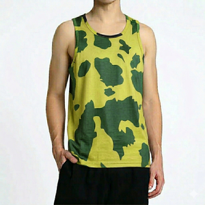 เสื้อกล้ามออกกำลังกายผู้ชายคุณภาพดีที่สุด แบบสั่งทำพิเศษ แห้งเร็ว ระบายอากาศได้ดี เนื้อผ้านิตติ้งนุ่ม ราคาประหยัด ผ้าฝ้ายแท้ 100% สีพื้น - Product Image 1