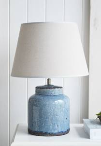 Luxury <b>Blue</b> Bone Inlay Oval Pillar Holder Beige Shade Handcrafted Floral Inlay <b>Bedside</b> Lamp Light Weight Eco-Friendly Elegant - Product Image 5