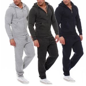 NOUVEAU Ensemble de jogging en polaire de haute qualité pour homme – Survêtement de sport élégant avec veste à cordon et pantalon de jogging pour homme - Product Image 3