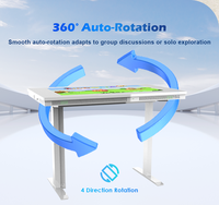 Table de jeu multi-touch pour enfants, utilisation en intérieur, table éducative, table tactile numérique à levage électrique de 43 pouces pour enfants