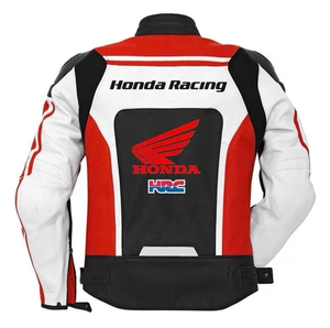 Veste de course pour moto en cuir de vache véritable Zonda pour homme/Chaqueta, équipement de protection CE niveau 2 avec bosse dorsale - Product Image 2