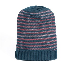 Wholesale Custom Design Unisex Stripes Knit Cuffed <b>Beanies</b> Outdoor Sports Ear Protection Winter Cap Soft Warm <b>Beanie</b> Wool Blend - Product Image 1