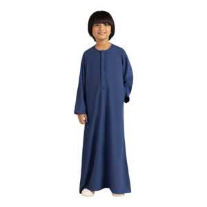Arabic Thobe For Boys Muslim Islamic Clothing Traditional Long <b>Dress</b> Eid Outfit Prayer Wear Wholesale Custom Logo Accepted - Product Image 1