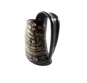 Cuerno para Beber de Alta Calidad, Cuerno Vikingo de Búfalo, Taza de Cuerno de Vaca para Cerveza/Vaso con Borde de Latón a Bajo Precio - Product Image 2