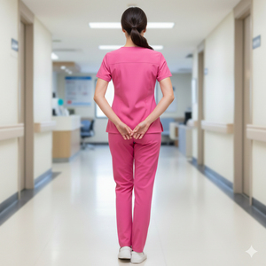 Ensemble de blouses médicales en polyester et coton de haute qualité pour femmes, pour les professionnels de la santé, comprenant un pantalon assorti et un haut à manches courtes pour l'hôpital - Product Image 3
