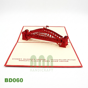 Harbour Bridge 3D Pop-Up Building Paper Landscape para tarjetas de felicitación Souvenirs Offset para cumpleaños Celebraciones de Año Nuevo - Product Image 6