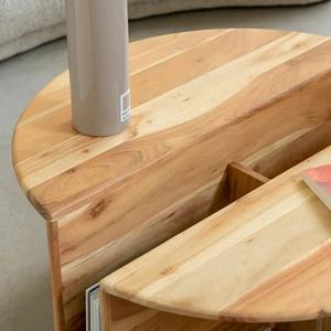 โต๊ะกาแฟไม้ทรงกลม วานดาน่า นิมบัส ไพรม์ ทำจากไม้กระถินเทศ - Product Image 3