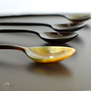 Best Selling Eco-Friendly Buffalo Horn Handmade Serving Spoon Salad Set Home Kitchenware Flatware Manufacturer India - Product Image 2