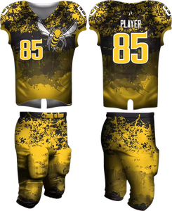 Uniformes de football américain de qualité supérieure Nom et numéro personnalisés Vêtements de sport respirants imprimés à manches courtes Prix pour les équipes - Product Image 1