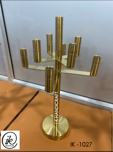 9 Head 100 Cm Foldable Copper <b>Silver</b> Metal Candelabras Multihued Handmade Eco-Friendly Durable Heat Resistant Wedding Christmas - Product Image 6