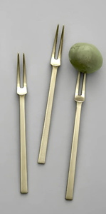 Fourchette en métal doré pour fruits et salades, idéale pour la maison, les restaurants, les hôtels et la restauration, à prix abordable - Product Image 3