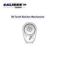 TAIWAN CALIBRE Industriel DIY OEM 90 dents 1/4" 3/8" 1/2" Manche de cliquet réversible super fin chromé à dégagement rapide 30%