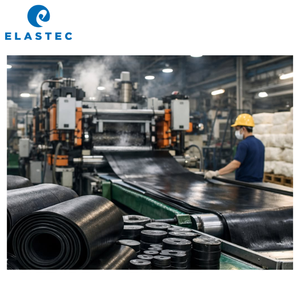 Tapis de sol en caoutchouc industriel et de gym Elastec haute résistance, très vendu - 500x500mm, dureté Shore 38-65, caoutchouc BR/SBR, fabriqué au Vietnam - Product Image 6