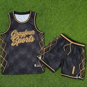 Ensemble de maillots de basket-ball Team Next, 100% polyester respirant, impression sublimée, design de couleur personnalisé pour l'entraînement et la compétition - Product Image 5