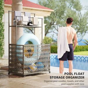 Rattan <b>Storage</b> <b>Basket</b> <b>for</b> Pool Tools & Accessories - Product Image 1
