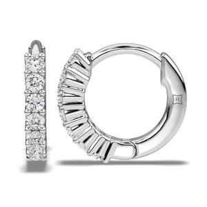 Boucles d'oreilles en diamant naturel, boucles d'oreilles huggie en diamant véritable, or 10K 14K 18K, platine, argent, bijoux élégants pour un usage quotidien, bijoux fins pour femmes - Product Image 2