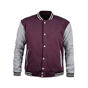 Mens Maroon Grey Varsity <b>Jacket</b> Custom Letterman <b>Baseball</b> <b>Bomber</b> <b>Jacket</b> Streetwear Team Uniform Wholesale 2026 - Product Image 5