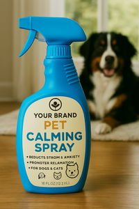 Aromasong Int. PC04 Marca Privada, Spray Calmante para Mascotas de 16oz, Hecho en EE. UU., Ecológico, con Logotipo Personalizado, Elimina Olores Fuertes, Ambientador - Product Image 3