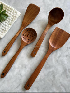 Venta al por Mayor de Cucharas de Té de Madera Hechas en India a Precios Bajos, Juego de Cubiertos con Acabado Brillante - Product Image 3