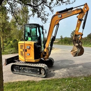 Original Used Caterpillar Commercial Cat 305 CR Mini Excavator For Construction Landscaping Trenching <b>Foundation</b> Work - Product Image 2