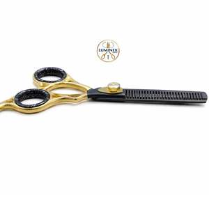 Ensemble de ciseaux de coiffure professionnels pour barbier, ciseaux de coupe et ciseaux à effiler - Product Image 2