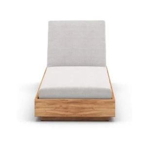 Chaise longue en teck, style moderne, avec mousse souple pour se détendre sur la plage - Vente flash ! - Product Image 1