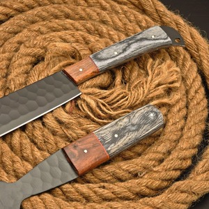 Ensemble de couteau et fourchette à brisket en acier inoxydable forgé de qualité supérieure, avec étui en cuir, accessoires de barbecue, cadeau pour les maîtres du barbecue, kit de découpe, pour chef grill - Product Image 4