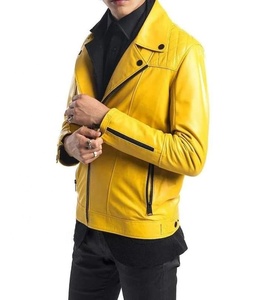 Motorbike Casual Fashion <b>Mens</b> Leather <b>Jacket</b> Custom Color 100 Percent Leather Slim Fit Stylish Biker <b>Jacket</b> - Product Image 2