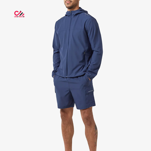 Ensemble coupe-vent en nylon, design personnalisé, haute qualité, survêtement imperméable deux pièces avec nouveau design, tenue décontractée, ensembles coupe-vent - Product Image 4
