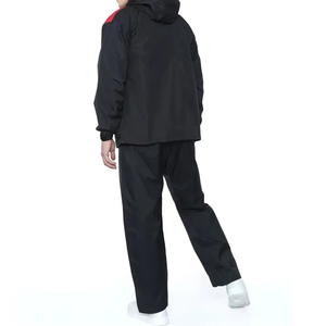 Solid Color Windbreaker Waterproof Wind Breaker <b>Jacket</b> Unisex Windbreaker <b>Jacket</b> and Pants Sets Breathable Nylon Tracksuits - Product Image 3