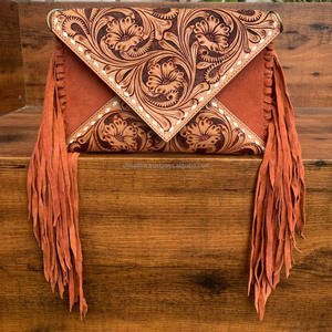 Bolso cruzado de cuero de gamuza con herramientas manuales personalizadas de lujo, nueva tendencia, bolsos de cuero genuino de piel de vaca de alta calidad para mujer - Product Image 3