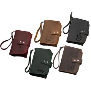 Organisateur de câbles, accessoires technologiques, porte-câbles, sac en cuir véritable, accessoires de voyage personnalisés, faits à la main, taille personnalisable - Product Image 1