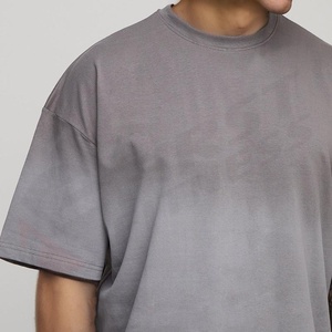 Camisetas Casuales de Satén para Hombre con Logotipo Personalizado, Lavadas con Ácido, Estilo Desgastado, 280 g/m² - Product Image 3