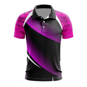 DUOSITE Wholesale High Quality Custom Short Sleeve All Over Sublimation <b>Polyester</b> Unisex Polo <b>Shirts</b> - Product Image 2