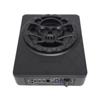 Subwoofer de voiture alimenté de 10 pouces, haut-parleur de basses fin à installer sous le siège, boîte de subwoofer 12V, subwoofer actif pour système audio professionnel de véhicule