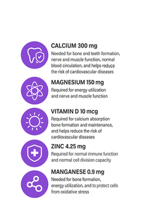 Gomitas Masticables de Calcio, Magnesio y Zinc para Niños y Adultos, Suplemento de Vitamina D3, Mejora la Densidad Ósea, OEM Coreano - Product Image 3