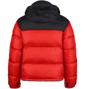 Custom Logo Duck OEM Man Windproof Puffy Coat Hooded Winter Streetwear with <b>Pattern</b> Decoration <b>Quilted</b> Puffer <b>Jacket</b> for Men - Product Image 3