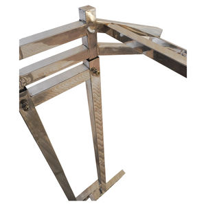 Expositor de Ropa Metálico Plegable de Lujo Bros Display, Moderno, Portátil, Resistente, para Venta Minorista, Soporte de Exhibición de Prendas Independiente y Fácil de Montar - Product Image 5