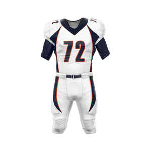 Uniformes de Fútbol Americano Personalizados OEM, Unisex, Tallas Grandes, Conjunto Corto, Nuevo Diseño, Impresión Personalizada, Económicos y Transpirables - Product Image 4