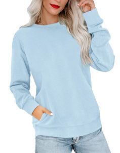 Servicio OEM Sostenible de Primera Calidad, Sudadera Personalizable al por Mayor, Resistente al Agua, Cuello Redondo para Mujer, Última Moda de Primavera/Otoño - Product Image 3