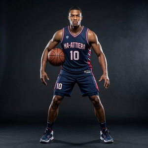 Ensemble de shorts de basket-ball personnalisés bleu marine avec bordure rouge et blanche, uniforme d'équipe, fabricant de vêtements de sport en gros - Product Image 2