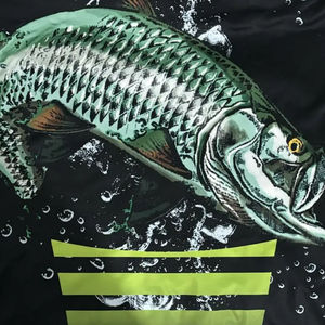 Chemise de pêche à manches longues pour homme, impression par sublimation, motif poisson, UPF 50, séchage rapide, vêtements de sport d'extérieur - Product Image 3